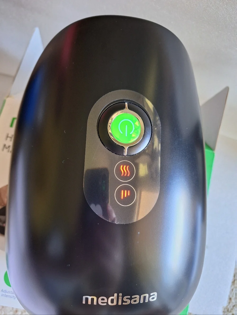 Medisana HM 305B Wireless Hand Massager with Heat & Compression - Like New!